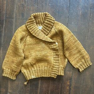 Misha and Puff Cozy Gold Knit Sweater